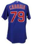 2002 Benny Cadahia Chicago Cubs Team Issued Alternate Jersey (MEARS LOA)