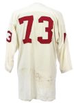 1970-72 John Hannah Alabama Crimson Tide Signed Game Worn Football Jersey (MEARS A8 / JSA)