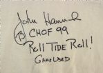 1970-72 John Hannah Alabama Crimson Tide Signed Game Worn Football Jersey (MEARS A8 / JSA)