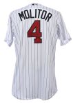 2006 Paul Molitor Minnesota Twins Signed Spring Training Worn Home Jersey (MEARS LOA/JSA/Team LOA)