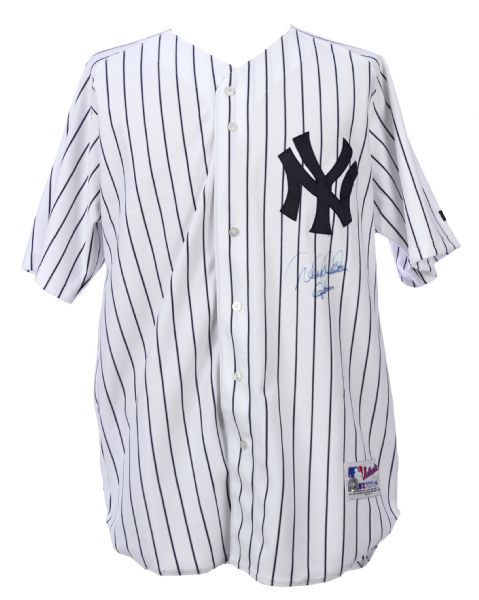 2003 Derek Jeter New York Yankees Signed & Inscribed Home Jersey (JSA/MLB Hologram/Steiner)