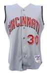 2000 Ken Griffey Jr. Cincinnati Reds Game Worn Road Vest (MEARS A10)