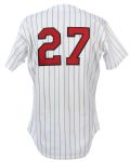 1988 Mark Davidson Minnesota Twins Game Worn Home Jersey (MEARS LOA)