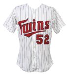 1989 Lenny Webster Minnesota Twins Game Worn Home Jersey (MEARS LOA)