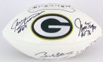 2000s Bart Starr Forrest Gregg Paul Hornung Willie Davis Jim Taylor Jerry Kramer Green Bay Packers Signed Football (JSA)