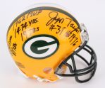 2000s Jim Taylor Green Bay Packers Signed & Inscribed Mini Helmet (JSA)