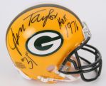 2000s Jim Taylor Green Bay Packers Signed & Inscribed Mini Helmet (JSA)