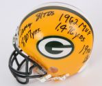 2000's Jim Taylor Green Bay Packers Signed & Inscribed Mini Helmet (JSA)