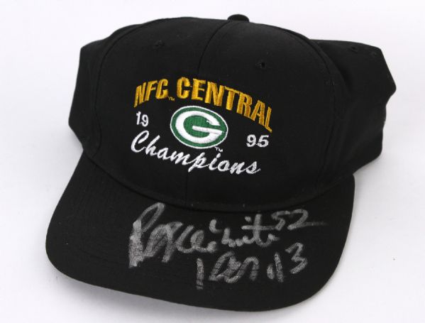 1995 Reggie White Green Bay Packers Signed 1995 NFC Central Champions Cap (JSA)