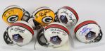 2000s Tony Canadeo Jim Taylor Herb Adderley Willie Davis James Lofton Jan Stenerud Signed Mini Helmet Collection - Lot of 6 (JSA)
