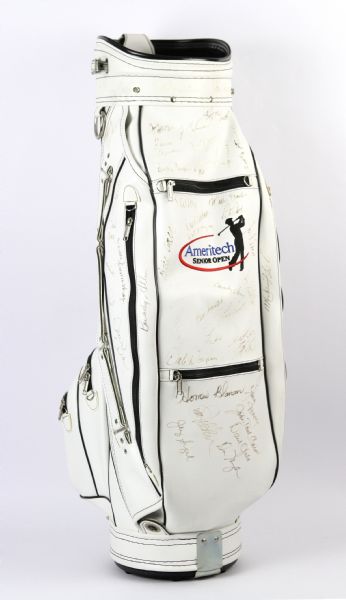 2000s Ameritech Senior Open Signed Golf Bag w/ 74 Signatures Including Michael Jordan, Lee Trevino, Hale Irwin & More (PSA/DNA)