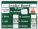2000 Michael Jordan Celebrity Skins Game Signed 36" x 48" Leaderboard w/ 7 Signatures Including Jordan, John Elway, Mario Lemieux & More (PSA/DNA)