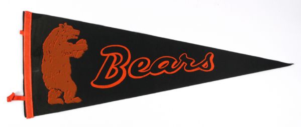 1950s-60s Chicago Bears Pennant Collection - Lot of 2