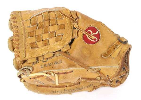 1973-80 Frank Tanana California Angels Game Worn Rawlings Fielders Mitt (MEARS LOA)