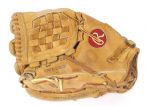 1973-80 Frank Tanana California Angels Game Worn Rawlings Fielders Mitt (MEARS LOA)