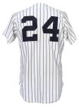 1988-89 Jim Leyritz Albany-Colonie Yankees Eastern League Game Worn Home Jersey (MEARS LOA/Player LOA)