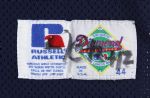 1990-92 Jim Leyritz New York Yankees Signed Game Worn Batting Practice Jersey (MEARS LOA/JSA/Player LOA)