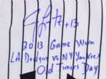 2013 Jim Leyritz New York Yankees Signed Old Timers Game Worn Jersey (MEARS LOA/JSA/Player LOA)