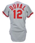 1978 Mickey Duval Cincinnati Reds Japanese American Goodwill Exhibition Series Game Worn Uniform (MEARS LOA/Team LOA)