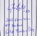 2005 Jim Leyritz New York Yankees Signed Old Timers Game Worn Uniform Pants (MEARS LOA/JSA/Player LOA)