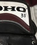 1995-2003 Patrick Roy Colorado Avalanche Game Used Goalie Equipment - Lot of 4 w/ Leg Guards, Glove and Blocker (MEARS LOA)