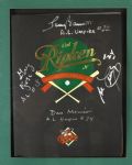 1995 (September 6) Cal Ripken Baltimore Orioles 2,131st Consecutive Game Played 34 x 13 x 5 Display w/ Game Used Bsaeball & Umpire Signatures (MEARS LOA)