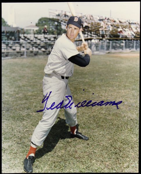 1980s Ted Williams Boston Red Sox Signed 8" x 10" Photo (JSA)