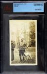 1930s circa Babe Ruth New York Yankees Vintage Hunting Snapshot (BVG Slabbed)