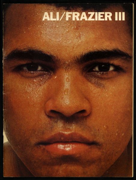1975 (October 1) Muhammad Ali Joe Frazier "Thrilla in Manila" Heavyweight Title Fight Program