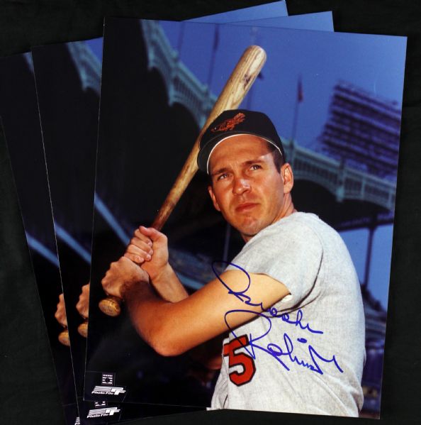 1980s Brooks Robinson Baltimore Orioles Signed 11" x 14" Photo Collection - Lot of 3 (JSA)