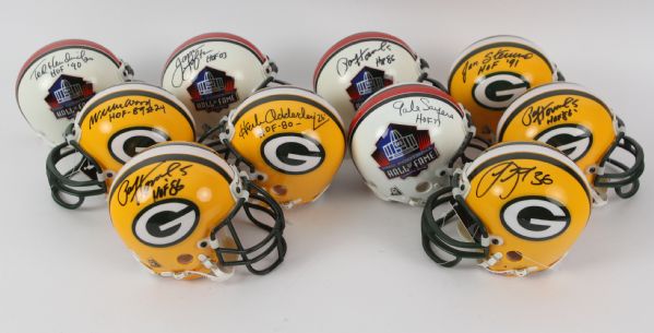 1990s Signed Mini Helmet Collection - Lot of 10 w/ Gale Sayers, Ted Hendricks & More (JSA)