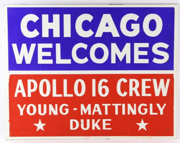 1970s-80 NASA Chicago Welcome Broadside Collection - Lot of 6 w/ Apollo, Skylab & Columbia Missions