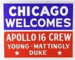 1970s-80 NASA Chicago Welcome Broadside Collection - Lot of 6 w/ Apollo, Skylab & Columbia Missions
