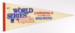 1970's-80's Milwaukee Brewers Full Size Pennant Collection - Lot of 8 w/ 1982 World Series