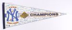 1950's-90's Baseball Full Size Pennant Collection - Lot of 6 w/ New York Yankees, Washington Senators, Chicago White Sox, Chicago Cubs 