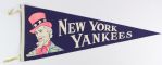 1950's-90's Baseball Full Size Pennant Collection - Lot of 6 w/ New York Yankees, Washington Senators, Chicago White Sox, Chicago Cubs 