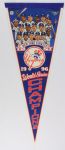 1950's-90's Baseball Full Size Pennant Collection - Lot of 6 w/ New York Yankees, Washington Senators, Chicago White Sox, Chicago Cubs 