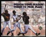 1996 Milwaukee Brewers Season Ticket Order Form Pamphlet 3 5/8" x 8 1/2" 