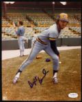 1981-82 Dwight Bernard Milwaukee Brewers Signed 8 x 10 Color Photo (JSA)