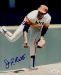 1971-80 Houston Astros J.R. Richard Autographed 8x10 Color Photo (JSA)
