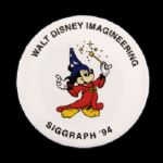 1994 Walt Disney Imagineering Mickey Mouse 3" Pinback Button