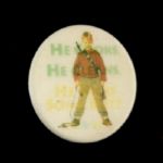 1990 Home Alone 2 1/2" Movie Pinback Button He Cooks. He Cleans. He Kicks Butt