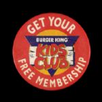 1992 Burger King Kids Club 2 1/2" Pinback Button 