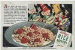1950s Kelloggs Rice Krispies 3.5" x 5.5" Advertising Promotional Card - Lot of 2