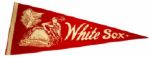 1940s Chicago White Sox Red Full Size Pennant 