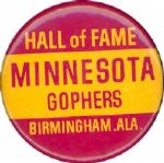 1977 Minnesota vs. Maryland Hall of Fame Bowl Game 1 3/4" celluloid pinback 
