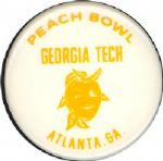 1971 Peach Bowl Pin Georgia Tech