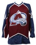 1995-97 circa Peter Forsberg Colorado Avalanche High Quality Retail Road Jersey