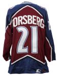 1995-97 circa Peter Forsberg Colorado Avalanche High Quality Retail Road Jersey