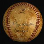 1952 (August 24) Robin Roberts Philadelphia Phillies Single Signed Wrigley Field Game Used Baseball (MEARS LOA/JSA)